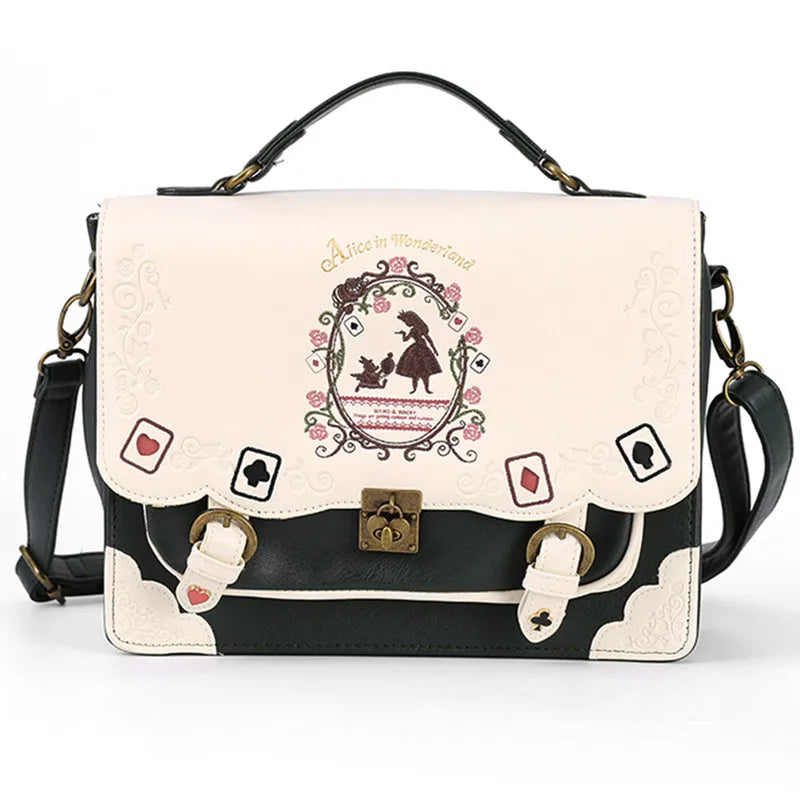 Women Schoolbag Girl Alice Bag in Wonderland School Schoolbag Bag Women Shoulder Bag Sac a Dos Mochila Bolsos