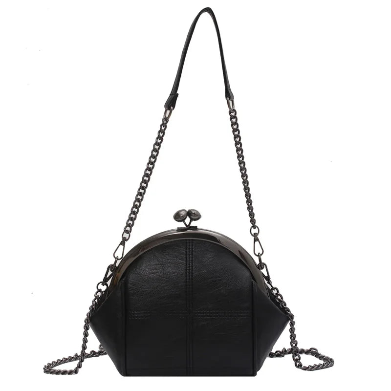Fashion Chain Design Ladies Shoulder Bag High Quality PU Leather Women Messenger Bags Solid Color Designer Women'S Wallet Bolsos