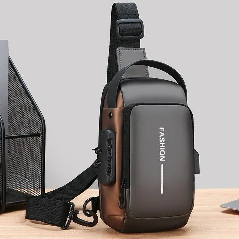 Small Version Men'S Waist Packs Crossbody Chest Bag Lightweight Men'S Small Pouch Anti-Theft Design Men'S Handbag Shoulder Bag