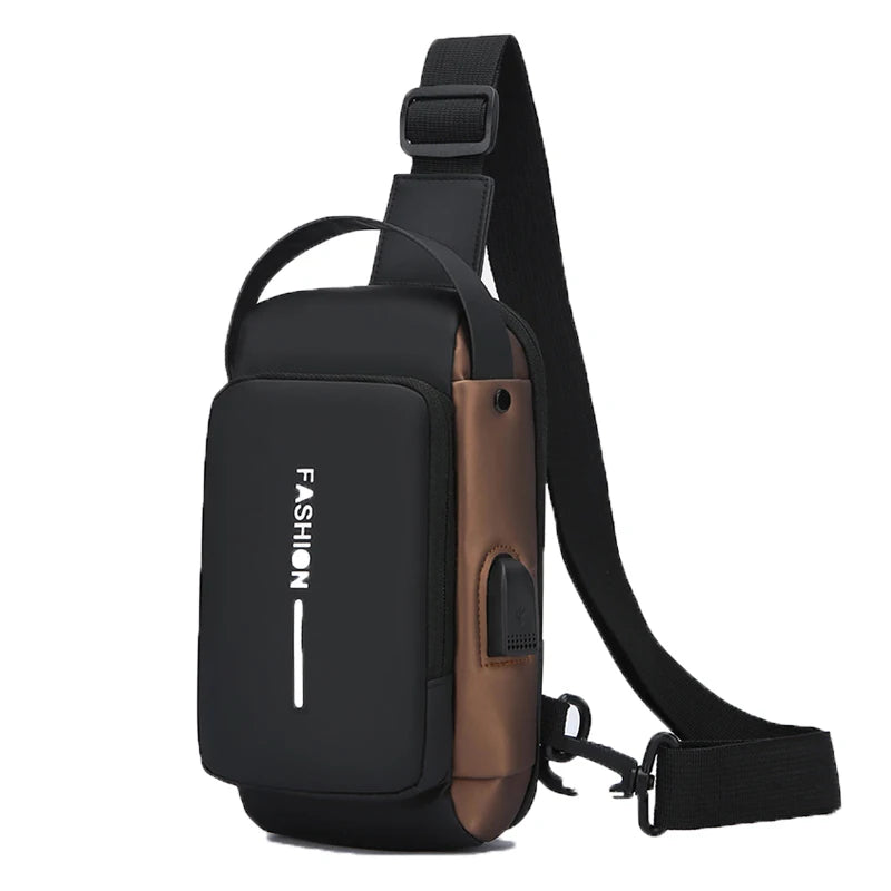 Small Version Men'S Waist Packs Crossbody Chest Bag Lightweight Men'S Small Pouch Anti-Theft Design Men'S Handbag Shoulder Bag