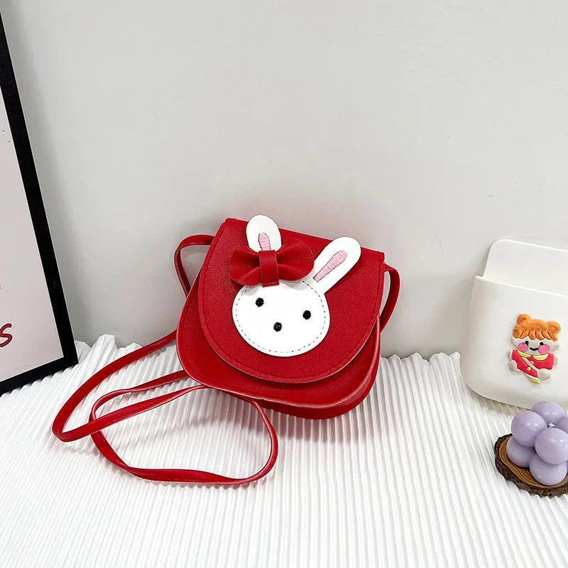 Cute Rabbit Baby Girls Shoulder Bag Lovely Children'S Small Crossbody Bags Sweet Princess Coin Purse Gifts Kids PU Handbags