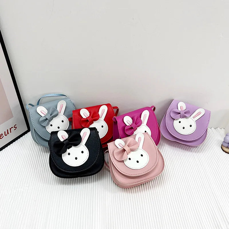 Cute Rabbit Baby Girls Shoulder Bag Lovely Children'S Small Crossbody Bags Sweet Princess Coin Purse Gifts Kids PU Handbags