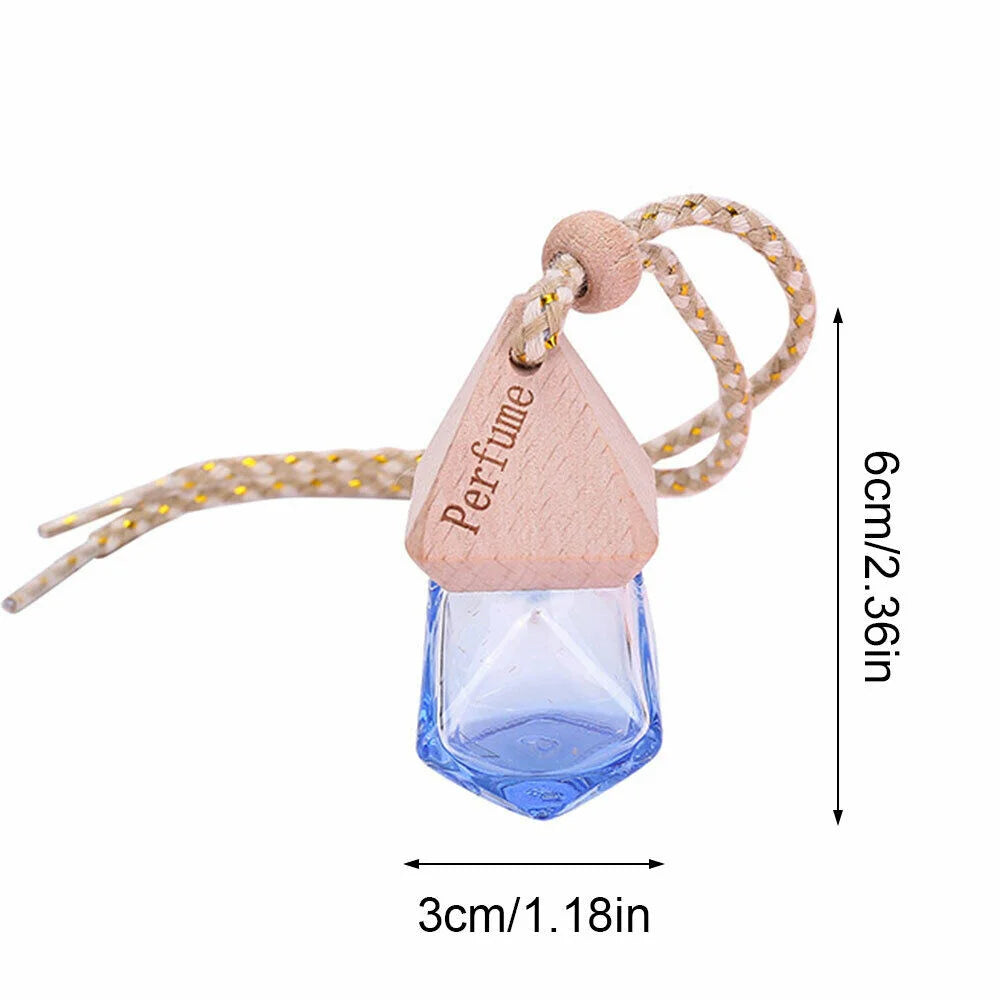 1Pcs 8Ml Car Air Freshener Scent Perfume Bottle Ornament Essential Oil Diffuser Fragrance Hanging Empty Bottle Interior Accessor