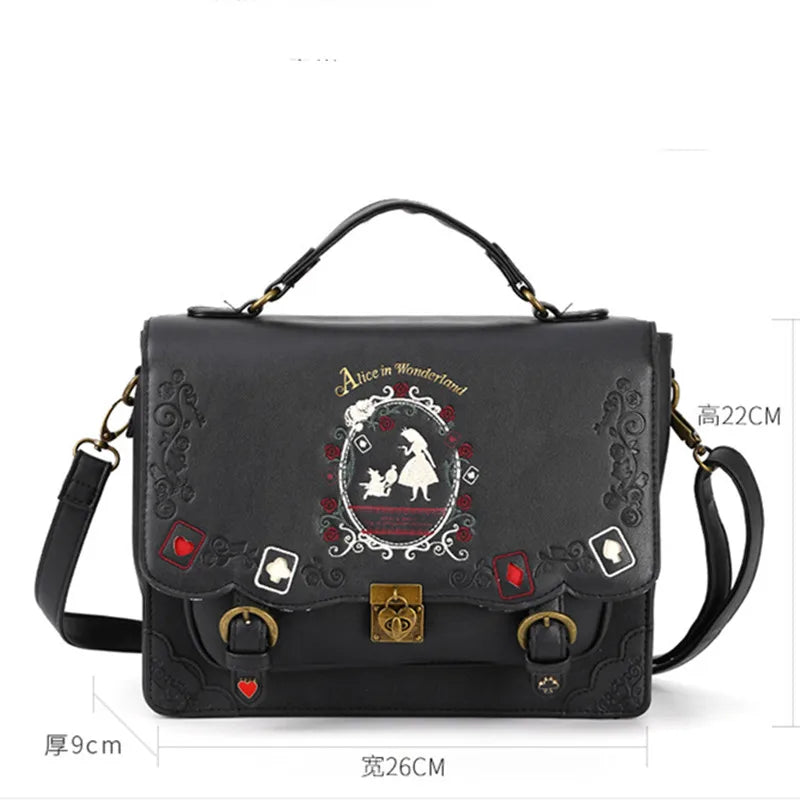 Women Schoolbag Girl Alice Bag in Wonderland School Schoolbag Bag Women Shoulder Bag Sac a Dos Mochila Bolsos