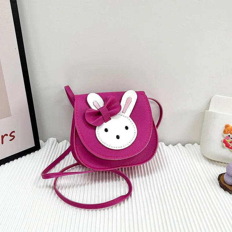 Cute Rabbit Baby Girls Shoulder Bag Lovely Children'S Small Crossbody Bags Sweet Princess Coin Purse Gifts Kids PU Handbags