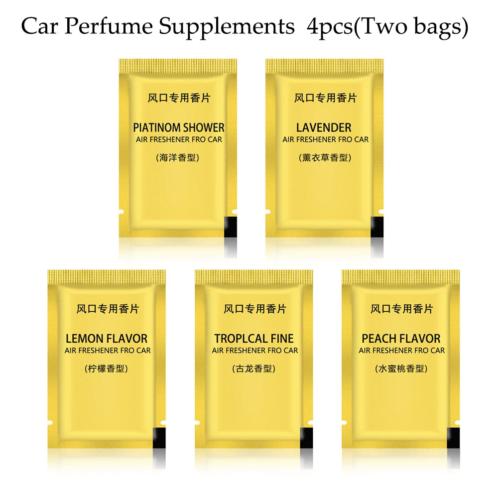 Cute Apple Car Perfume Vent Folder Air Freshener Supplements Solid Fragrance Essential Oil Outlet Decor Clips Auto Accessories
