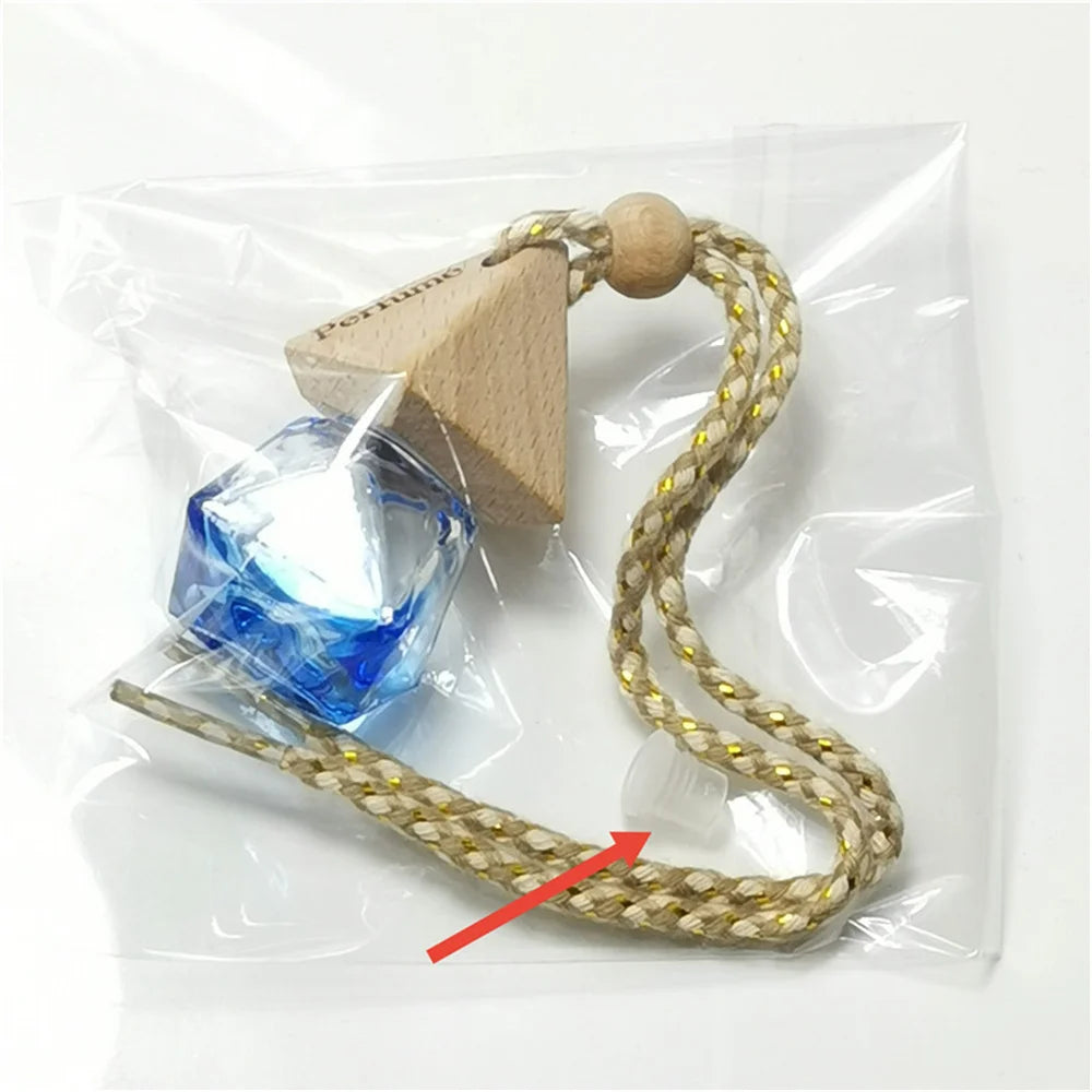 1Pcs 8Ml Car Air Freshener Scent Perfume Bottle Ornament Essential Oil Diffuser Fragrance Hanging Empty Bottle Interior Accessor