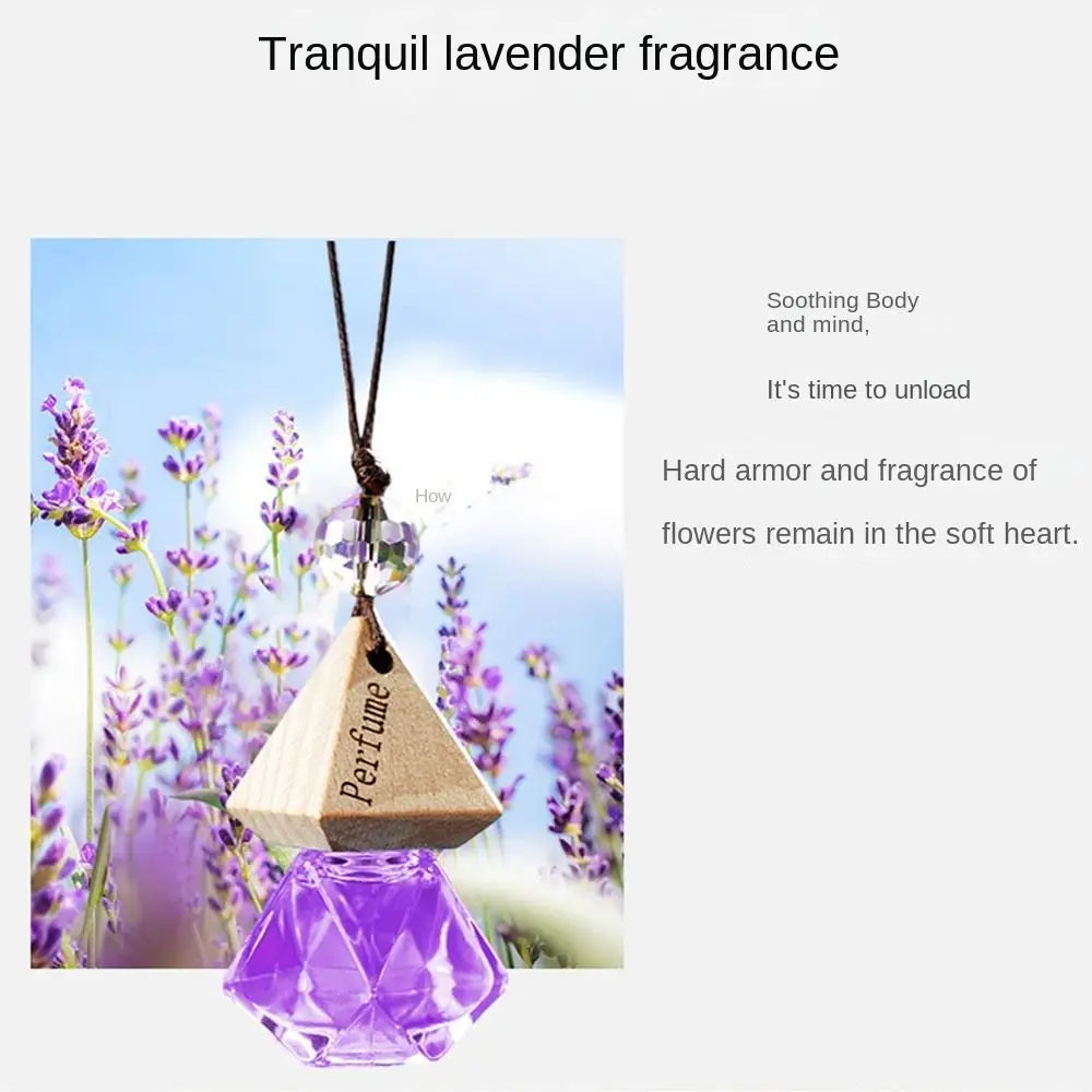 Car Perfume Pendant Air Freshener Lasting Fragrance Diffuser Pendant Vehicle Interior Perfume Ornament Rearview Decoration