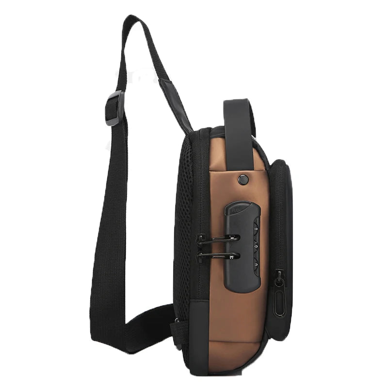 Small Version Men'S Waist Packs Crossbody Chest Bag Lightweight Men'S Small Pouch Anti-Theft Design Men'S Handbag Shoulder Bag