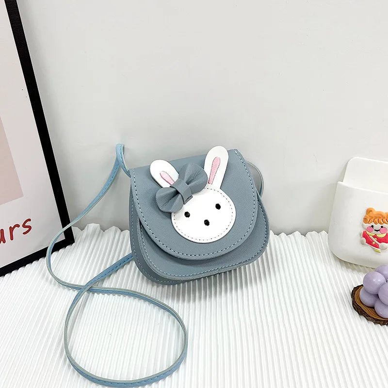 Cute Rabbit Baby Girls Shoulder Bag Lovely Children'S Small Crossbody Bags Sweet Princess Coin Purse Gifts Kids PU Handbags
