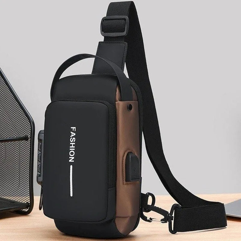 Small Version Men'S Waist Packs Crossbody Chest Bag Lightweight Men'S Small Pouch Anti-Theft Design Men'S Handbag Shoulder Bag