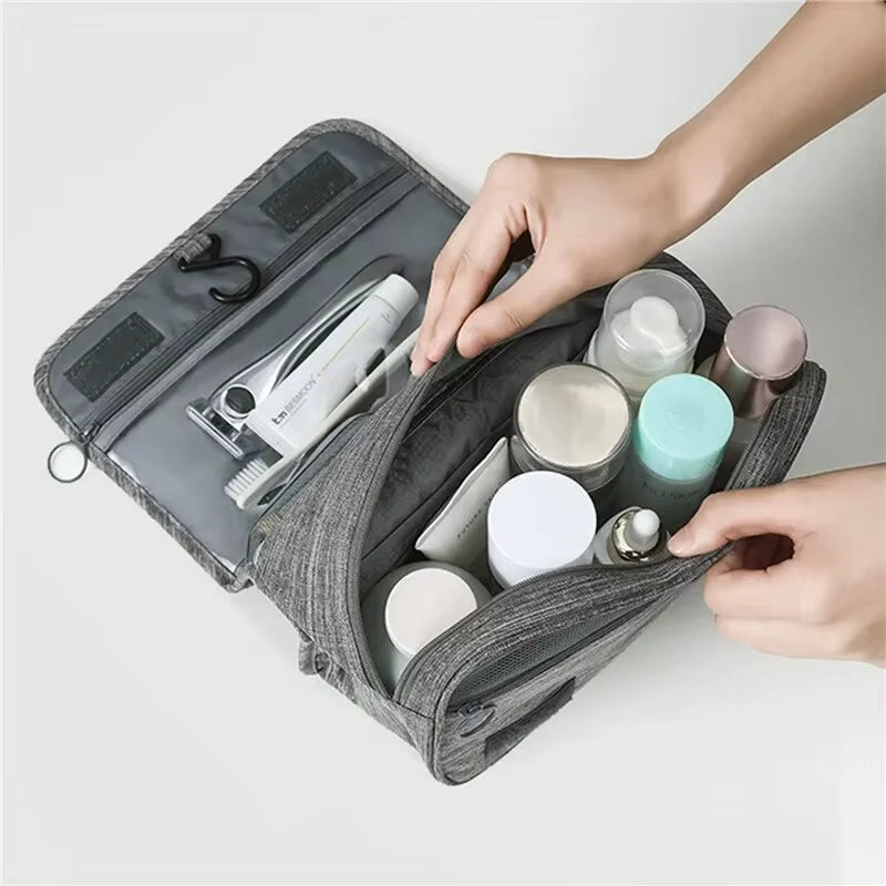 Foldable Toiletry Bag Organizer Hanging Storage Bag Bathroom Makeup Bag Case Cosmetic Bag Travel Bag for Travel Business