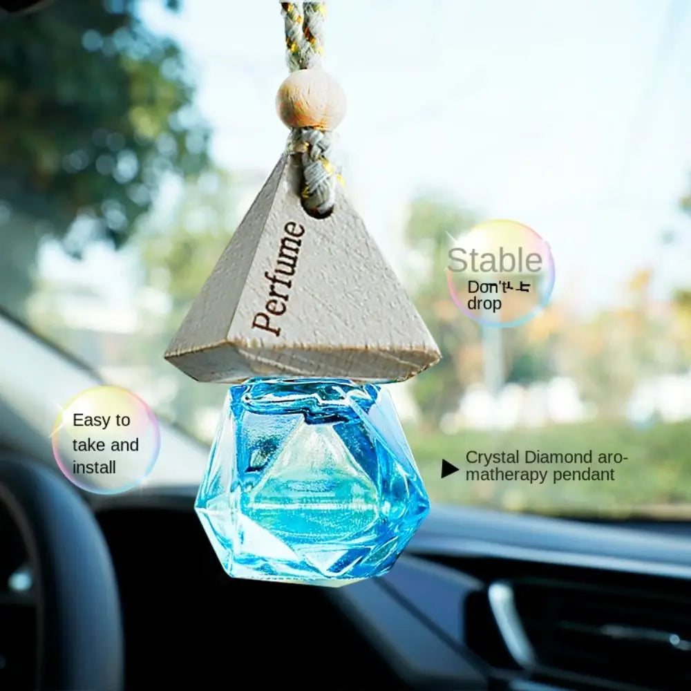Car Perfume Pendant Air Freshener Lasting Fragrance Diffuser Pendant Vehicle Interior Perfume Ornament Rearview Decoration