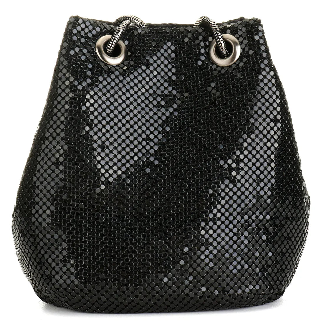 Fashion Women Bucket Shoulder Bag with Sequin Crossbody Bag Evening Party Sliver Gold Purse Girl Handbags Female Clutches Bolsos