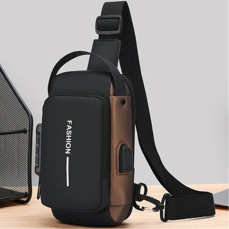 Small Version Men'S Waist Packs Crossbody Chest Bag Lightweight Men'S Small Pouch Anti-Theft Design Men'S Handbag Shoulder Bag