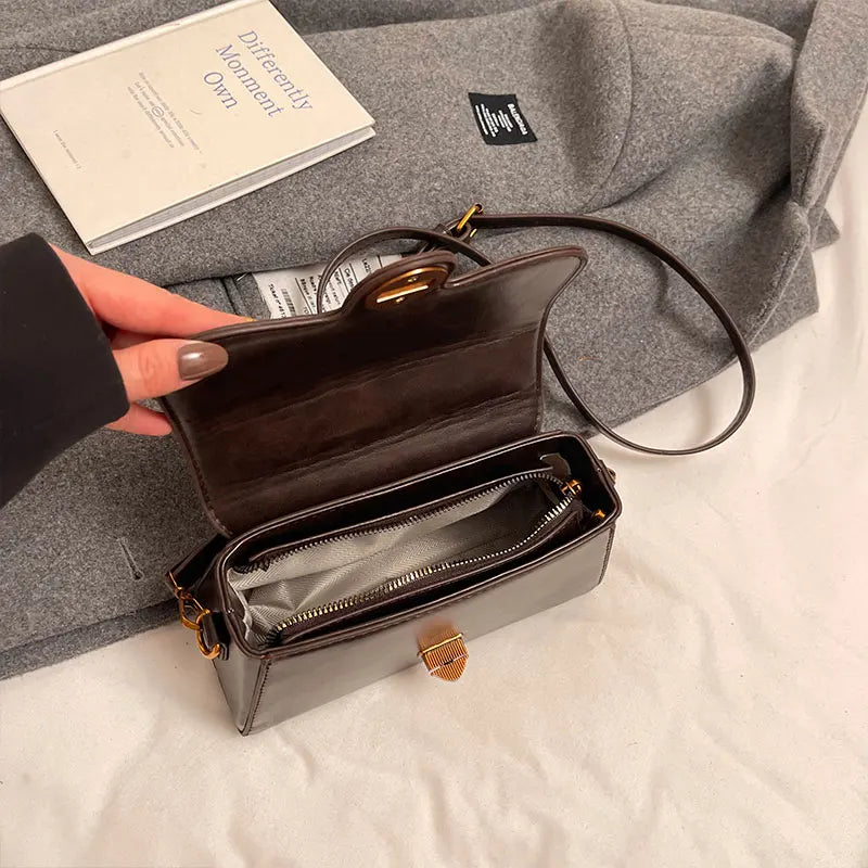 Envelope Bag Single-Shoulder Bag Women'S Handbag Large Capacity Women'S Bag Box Bag High-End Retro Bag