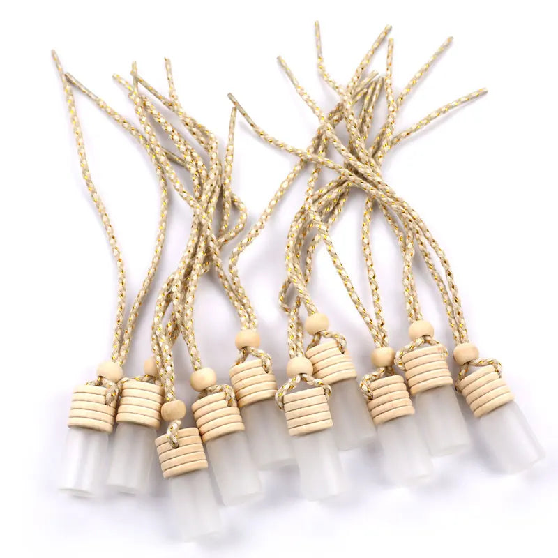10Pcs/Lot 5Ml Car Perfume Bottle for Essential Oils Air Freshener Auto Ornament Car-Styling Perfume Pendant Hot Car Accessories
