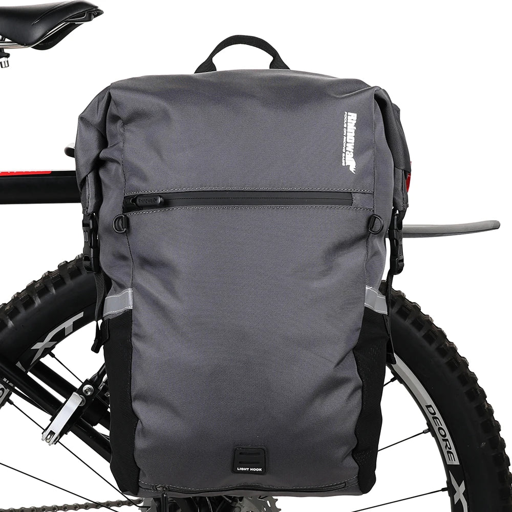 24L Cyclimg Bag Multifunctional Bike Pannier Bag Waterproof Bicycle Rear Seat Bag Backpack Motor Bag Luggage Bag