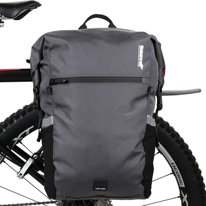 24L Cyclimg Bag Multifunctional Bike Pannier Bag Waterproof Bicycle Rear Seat Bag Backpack Motor Bag Luggage Bag