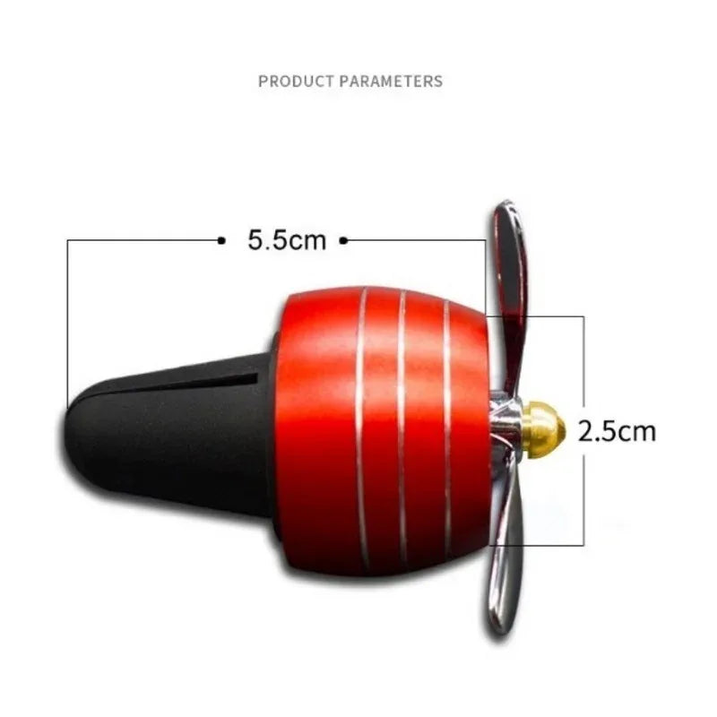 Car Air Freshener Rotary LED Perfume Distributor Perfume Propeller Exhaust Port Car Diffuser Car Perfume Clip Exhaust Port