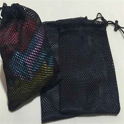 1Pcs Golf Bag Black Storage Bag Shopping Bag Net Bag Black Durable Nylon Mesh Drawstring Bag for Travel, Home Storage Bag