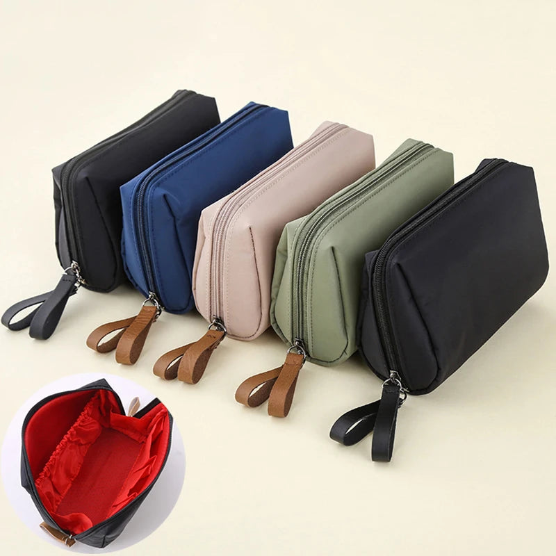 1PC Portable Women Makeup Bag Cosmetic Bag Coin Pouch Storage Bag Mini Lipstick Bag Small Bag Toiletry Bag Organizer Case