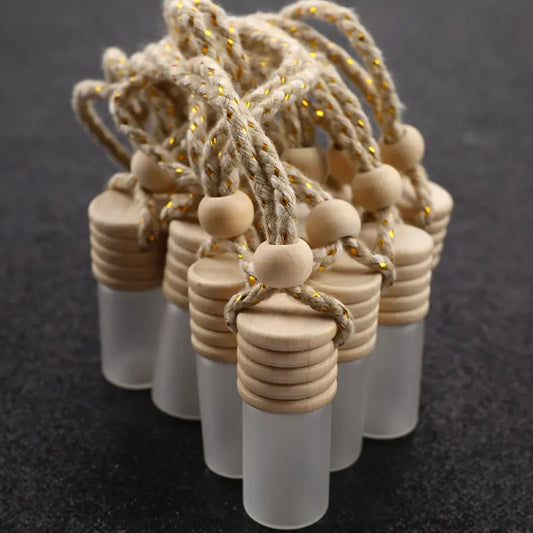 10Pcs/Lot 5Ml Car Perfume Bottle for Essential Oils Air Freshener Auto Ornament Car-Styling Perfume Pendant Hot Car Accessories