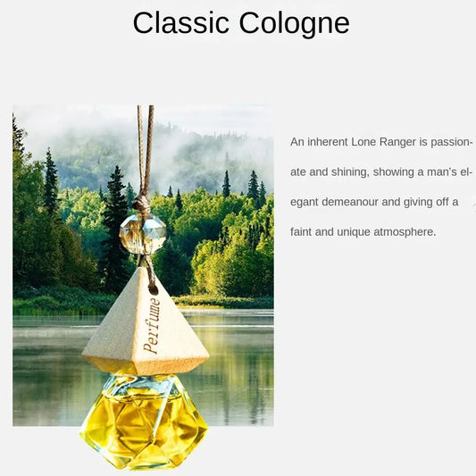 Car Perfume Pendant Air Freshener Lasting Fragrance Diffuser Pendant Vehicle Interior Perfume Ornament Rearview Decoration