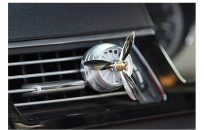 Car Air Freshener Rotary LED Perfume Distributor Perfume Propeller Exhaust Port Car Diffuser Car Perfume Clip Exhaust Port