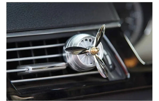 Car Air Freshener Rotary LED Perfume Distributor Perfume Propeller Exhaust Port Car Diffuser Car Perfume Clip Exhaust Port