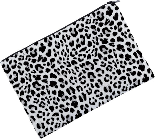 1Pc Leopard Print Cosmetic Bag for Women Portable Storage Pouch for Travel Toiletries and Accessories Durable Multi-Function for Girls for Business Gym and Camping
