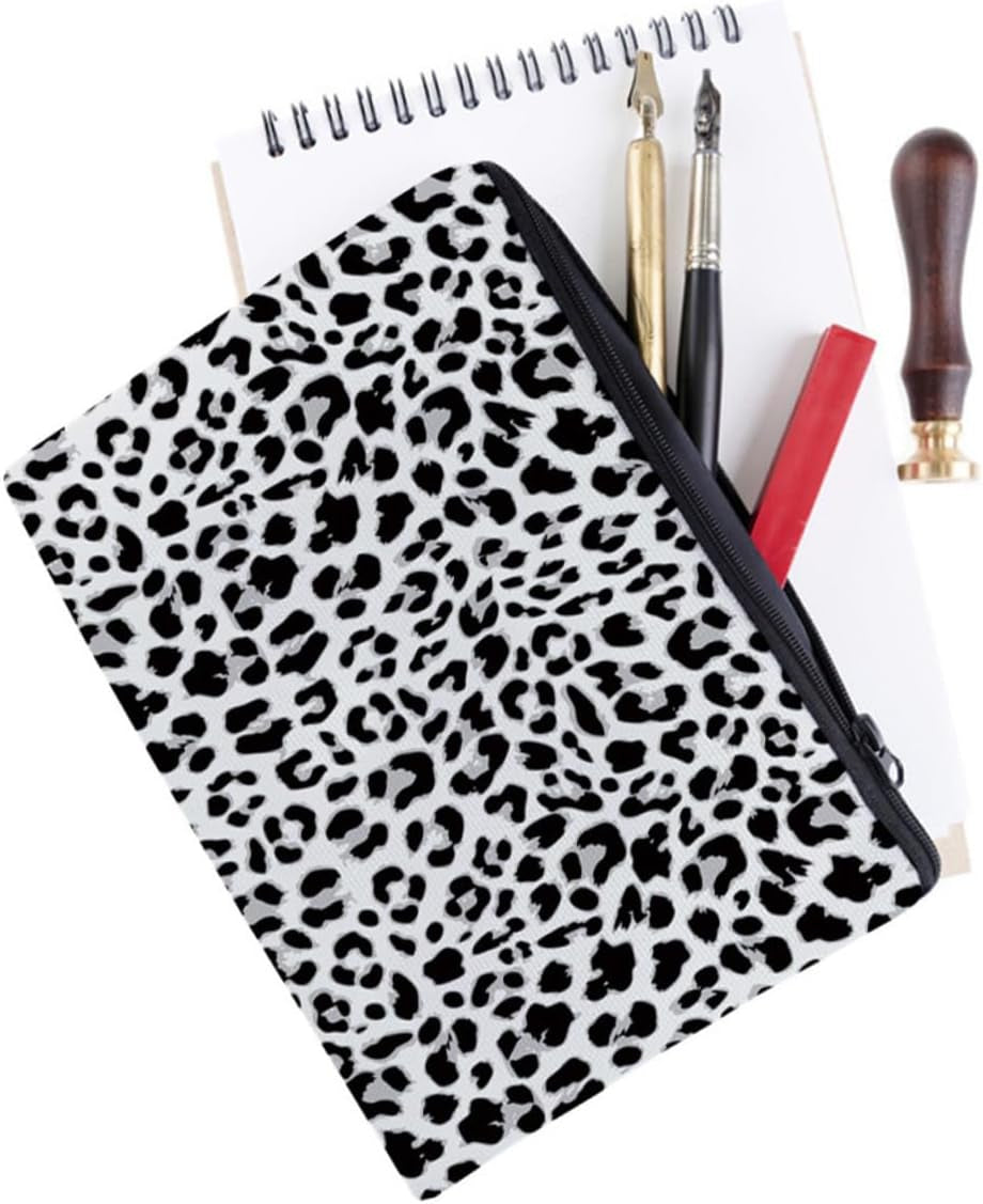 1Pc Leopard Print Cosmetic Bag for Women Portable Storage Pouch for Travel Toiletries and Accessories Durable Multi-Function for Girls for Business Gym and Camping