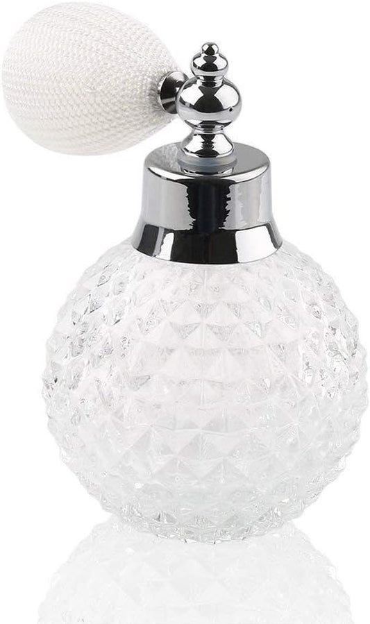 Empty Crystal Vintage Perfume Replacement Spray Bottle Atomizer Luxury Series (Clear)