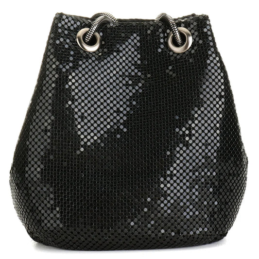 Fashion Women Bucket Shoulder Bag with Sequin Crossbody Bag Evening Party Sliver Gold Purse Girl Handbags Female Clutches Bolsos