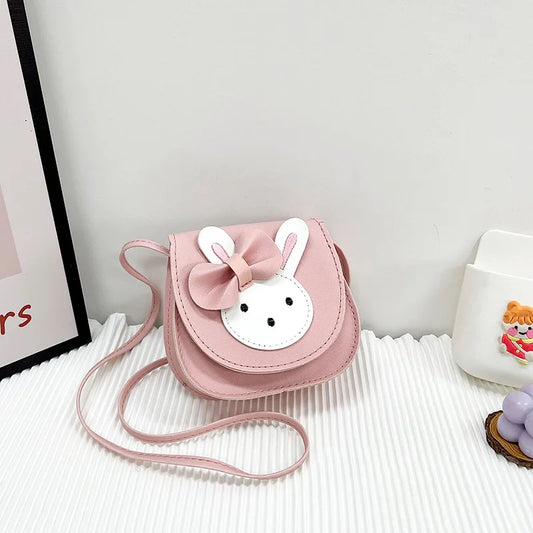 Cute Rabbit Baby Girls Shoulder Bag Lovely Children'S Small Crossbody Bags Sweet Princess Coin Purse Gifts Kids PU Handbags