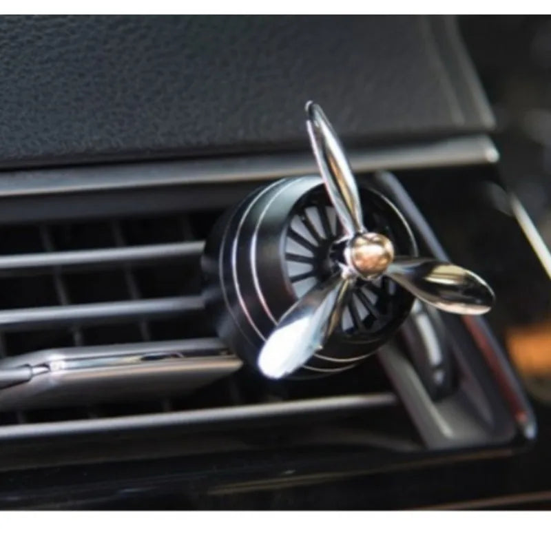 Car Air Freshener Rotary LED Perfume Distributor Perfume Propeller Exhaust Port Car Diffuser Car Perfume Clip Exhaust Port