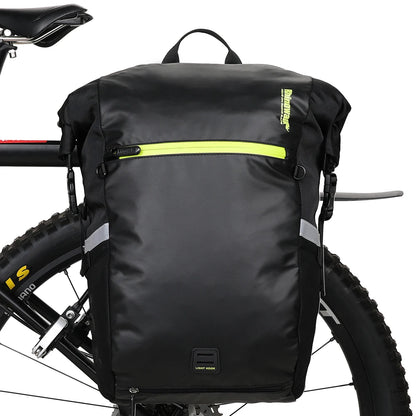 24L Cyclimg Bag Multifunctional Bike Pannier Bag Waterproof Bicycle Rear Seat Bag Backpack Motor Bag Luggage Bag