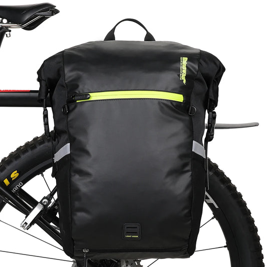 24L Cyclimg Bag Multifunctional Bike Pannier Bag Waterproof Bicycle Rear Seat Bag Backpack Motor Bag Luggage Bag
