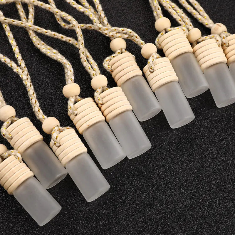 10Pcs/Lot 5Ml Car Perfume Bottle for Essential Oils Air Freshener Auto Ornament Car-Styling Perfume Pendant Hot Car Accessories